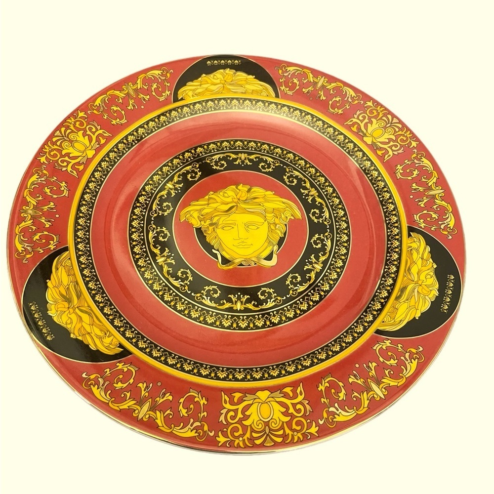 VERSACE Rosenthul - authentic VERSACE Medusa charger plate..12” ashtray set